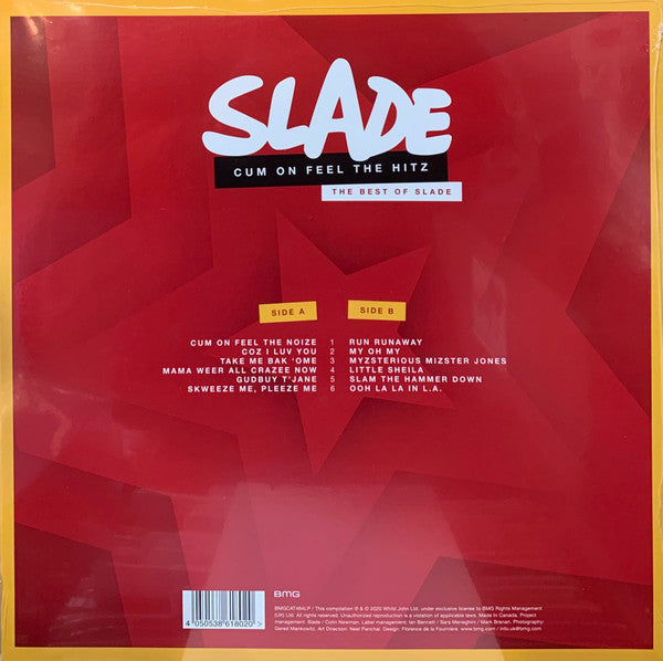 SLADE "Cum On Feel The Hitz – The Best Of Slade" LP