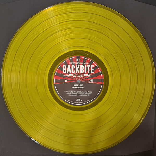 SLAPSHOT "Unconsciousness" LP (Yellow Vinyl)