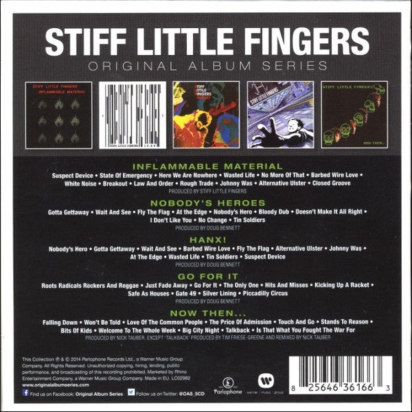 STIFF LITTLE FINGERS "Original Album Series" CDx5 (Box Set)