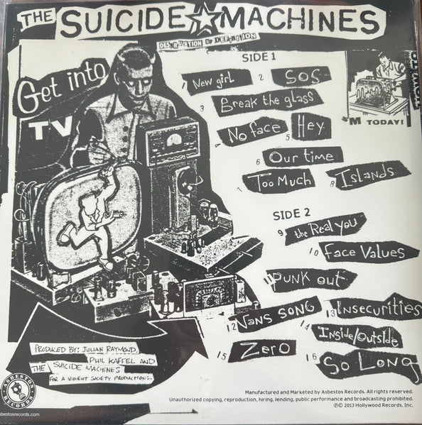SUICIDE MACHINES, THE "Destruction by Definition" LP (Pink Vinyl)