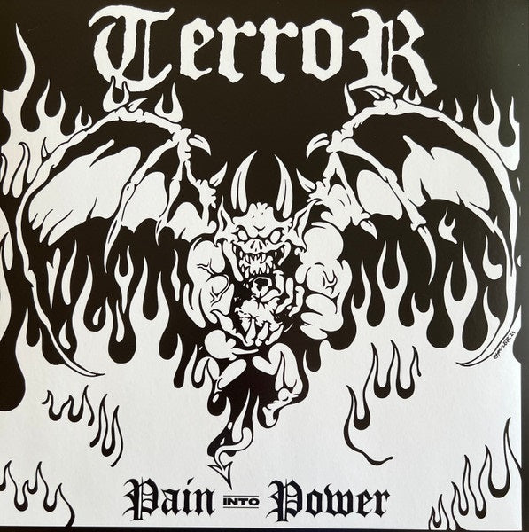 TERROR "Pain Into Power" LP (Clear w/Black & Silver Twist)