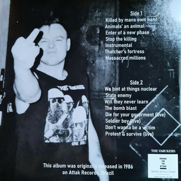 VARUKERS "Prepare for The Attack" LP (w/ POSTER)