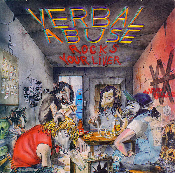 VERBAL ABUSE "Rocks Your Liver" LP (Colored Vinyl)