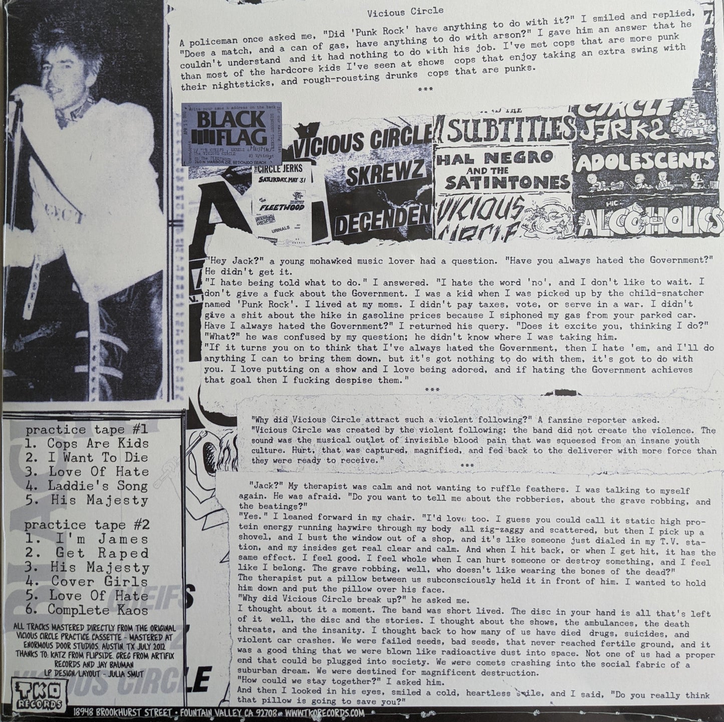 VICIOUS CIRCLE "Vicious Circle" LP (w/ DVD)