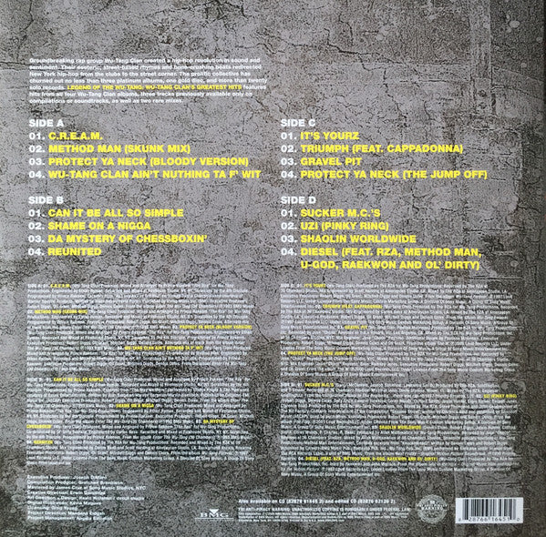 WU-TANG CLAN "Legend of the Wu-Tang Clan" LPx2