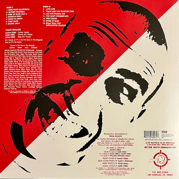 YOUTH BRIGADE "Sound & Fury" LP (Yellow Vinyl)