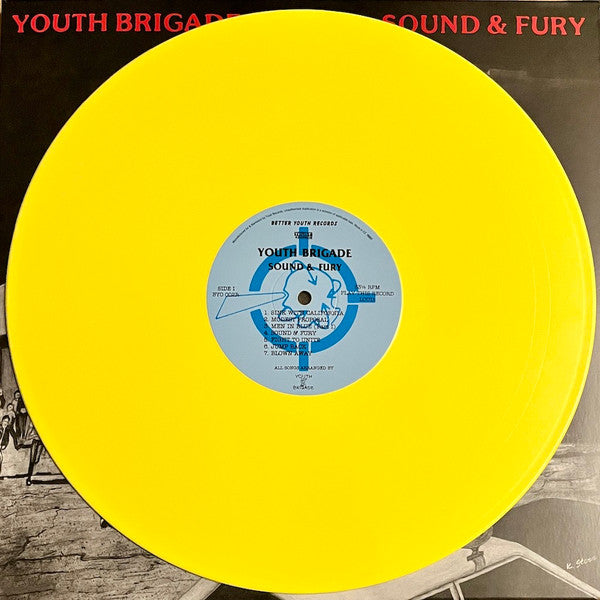 YOUTH BRIGADE "Sound & Fury" LP (Yellow Vinyl)