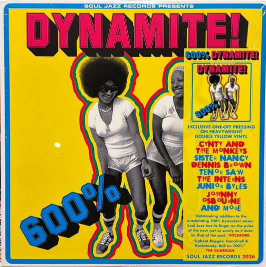VARIOUS ARTISTS - 600% DYNAMITE! Ska, Soul, Rocksteady, Funk and Dub in Jamaica LPx2 (Yellow)