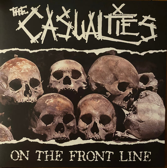 CASUALTIES, THE "On The Front Line" LP (Black/Red Vinyl)