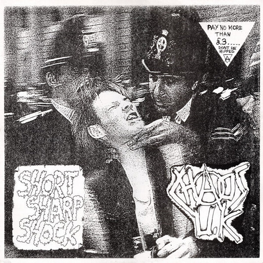 CHAOS U.K. "Short Sharp Shock" LP (White Vinyl)