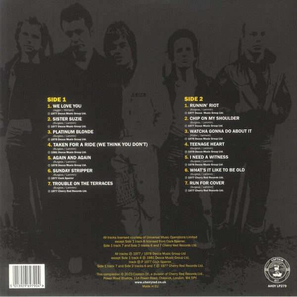 COCK SPARRER "The Decca Years" LP (Import)