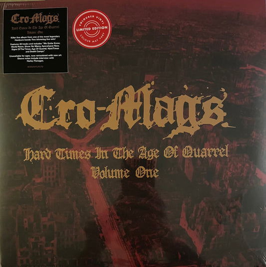 CRO-MAGS "Hard Times In The Age Of Quarrel Vol. 1" LPx2 (White Vinyl)