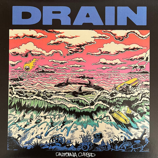 DRAIN "California Cursed" LP (Blue Vinyl)
