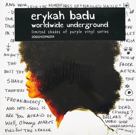 BADU, ERYKAH "Worldwide Underground" LP (Purple Vinyl)
