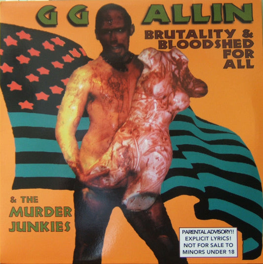 GG ALLIN "Brutality and Bloodshed For All" LP