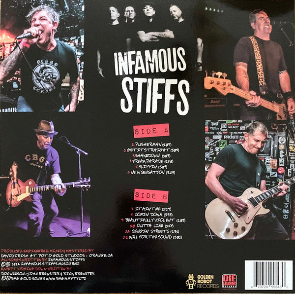 INFAMOUS STIFFS "Kill For The Sound" LP (White Vinyl)