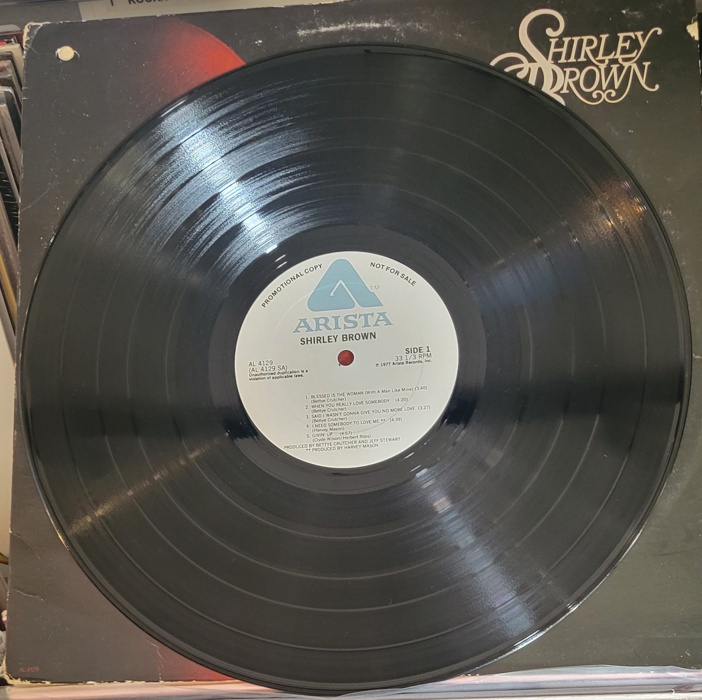 BROWN, SHIRLEY "Shirley Brown" LP (VG/VG) PROMO