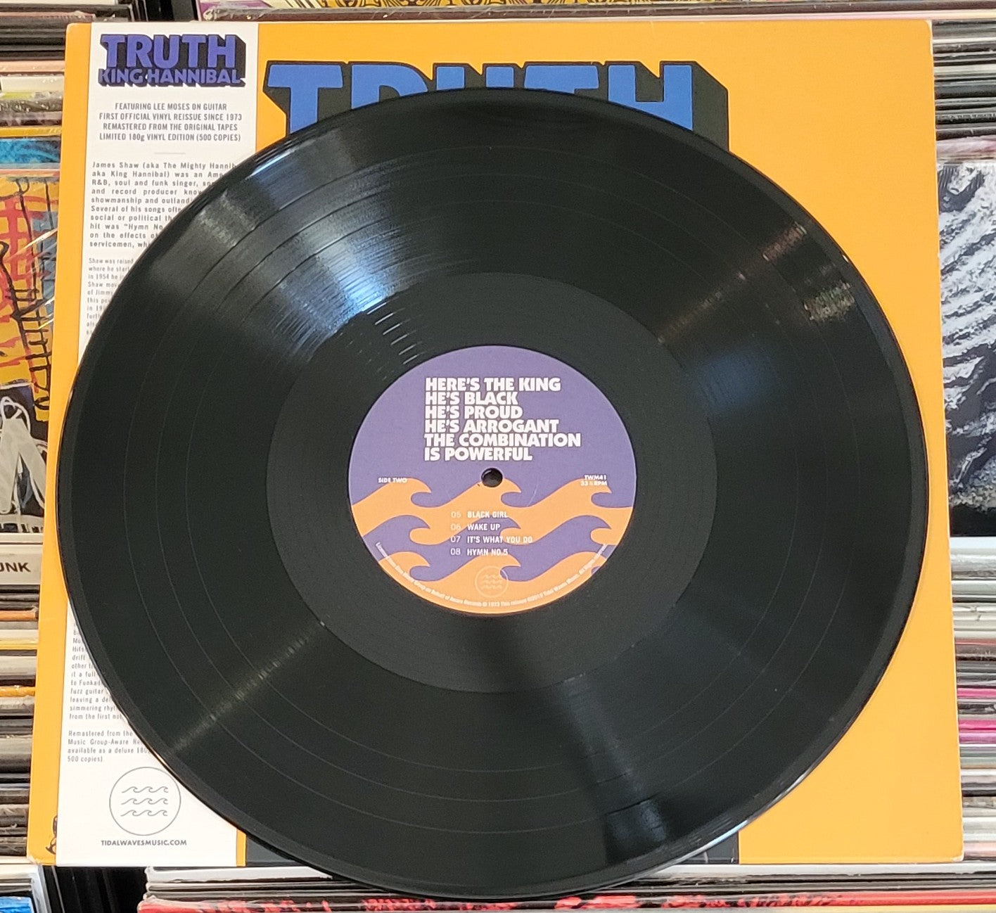 KING HANNIBAL "Truth" LP (2010) Funk/Soul Reissue VG+/VG+