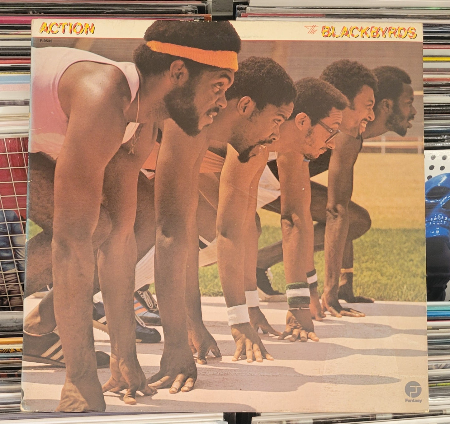 BLACKBYRDS, THE "Action" LP (1977) Jazz-Funk Soul GATEFOLD VG/VG+