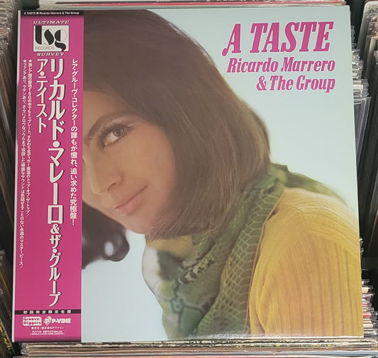 MARRERO, RICARDO & THE GROUP "A Taste" LP (2021 Japan w/ Obi) VG+/VG+