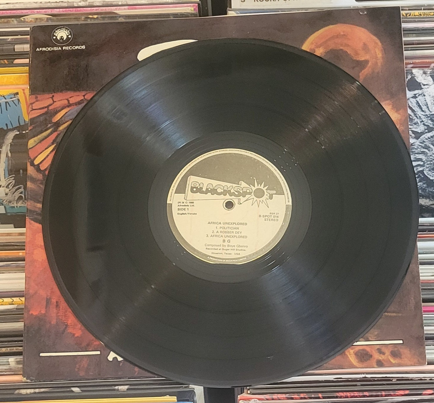 BOYE GBENRO "Africa Unexplored" LP (1986) Nigerian Reggae VG+/VG+