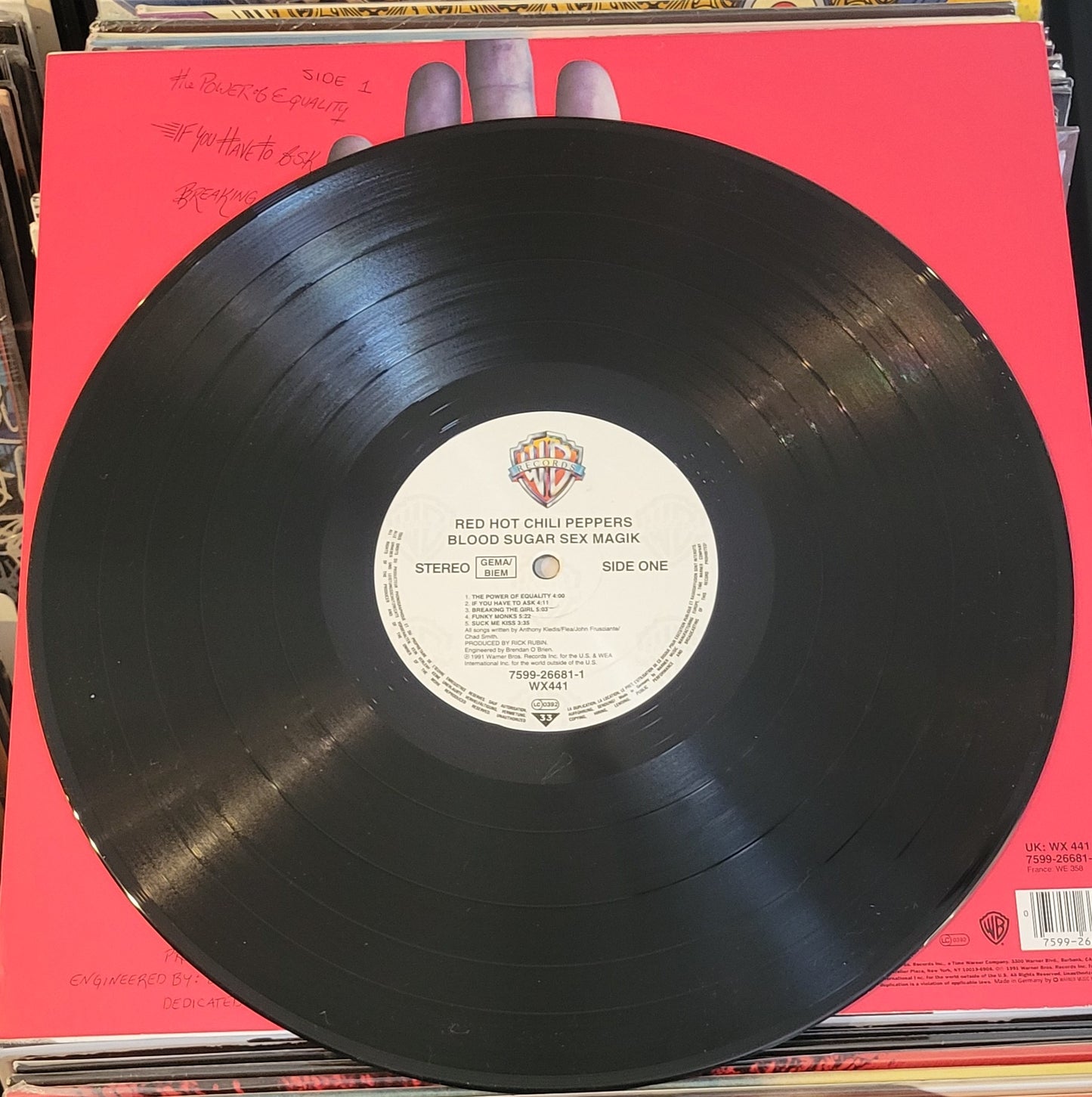 RED HOT CHILI PEPPERS "Blood Sugar Sex Magik" LPx2 (2011) VG+/VG+