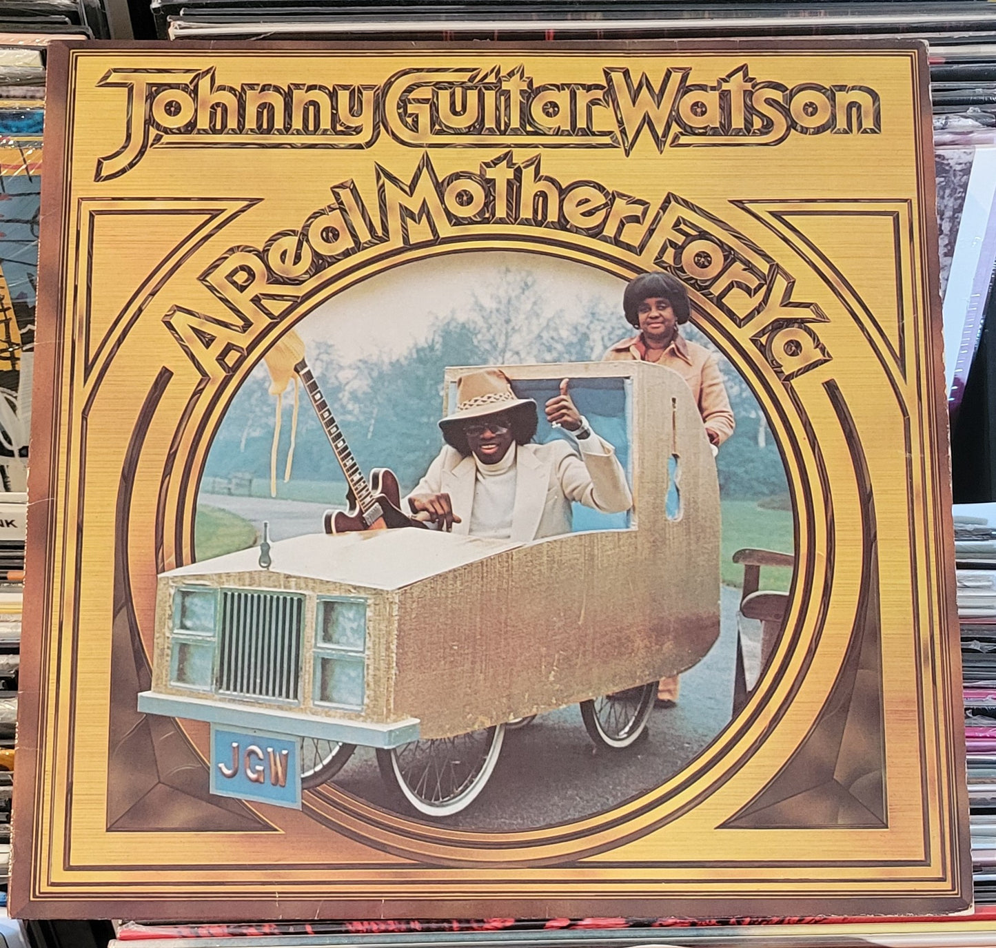 WATSON, JOHNNY GUITAR "A Real Mother For Ya" (1977) Funk Disco VG/VG