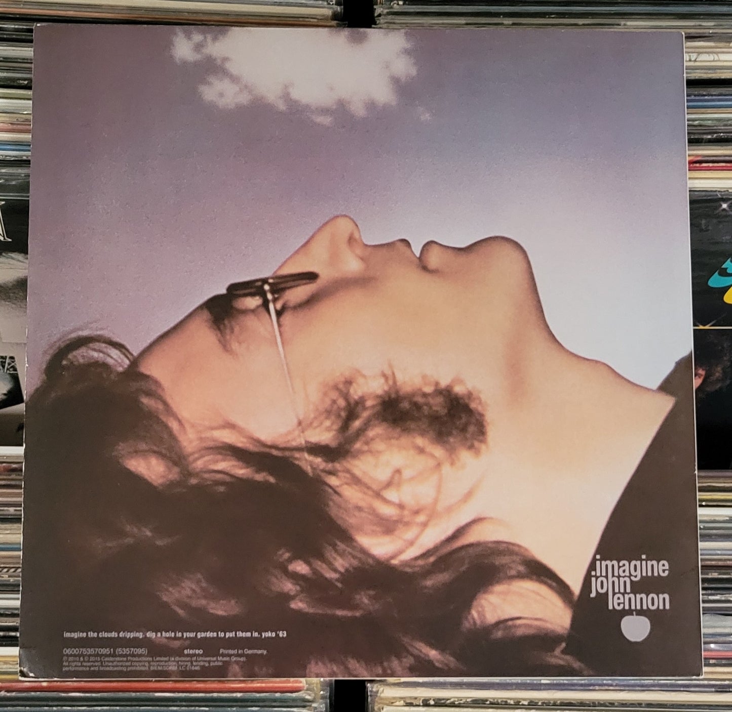 LENNON, JOHN "Imagine" LP (2015) Remastered 180g Reissue VG+/VG+