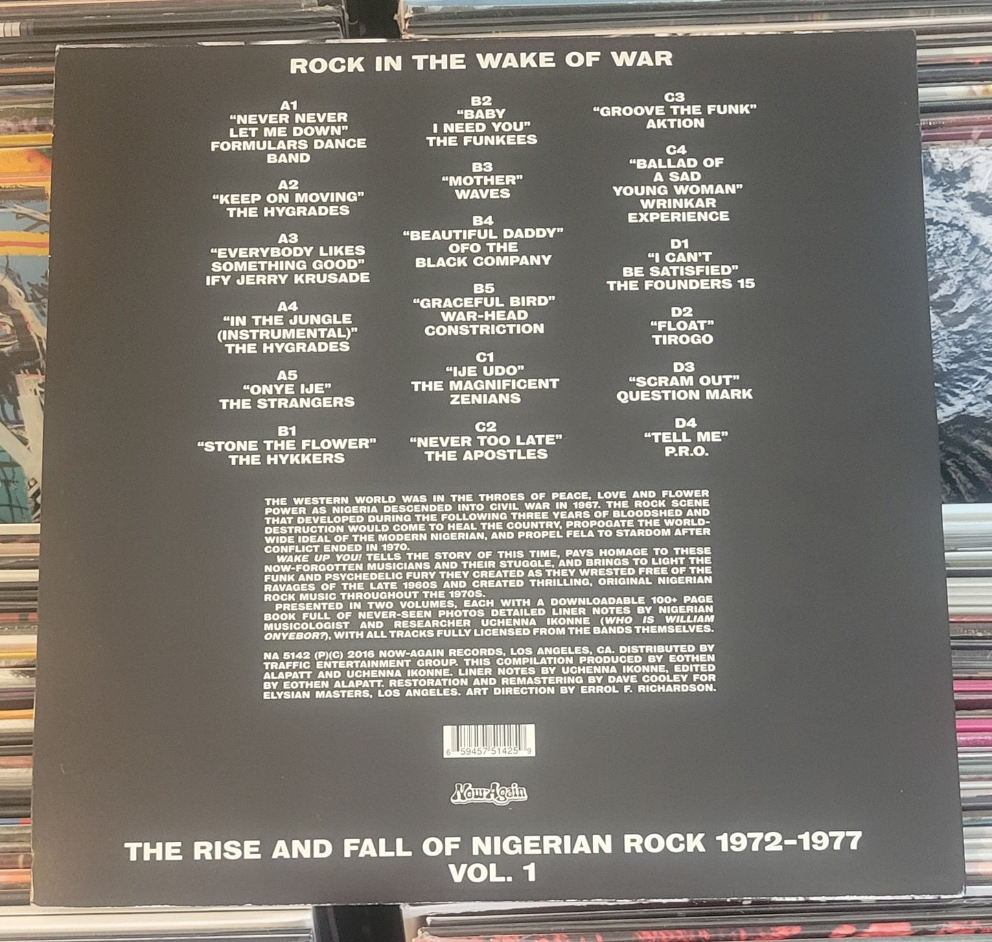 WAKE UP YOU! The Rise And Fall of Nigerian Rock 1972-1977 Vol. 1 (2016) Rock/Soul VG+/NM