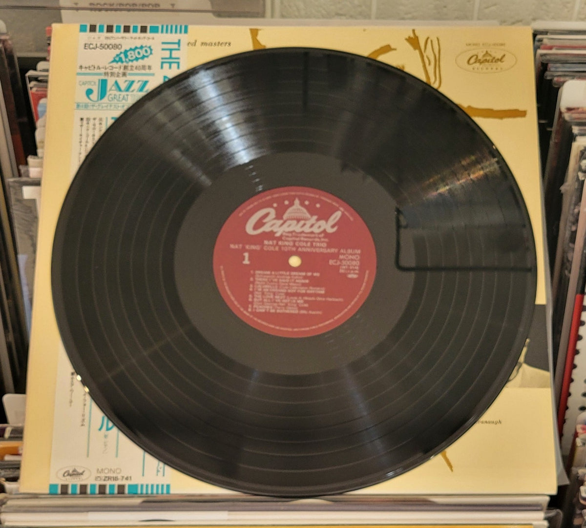 NAT KING COLE TRIO "10th Anniversary Album" LP 1985 Jazz Pop Japan w/ Obi NM