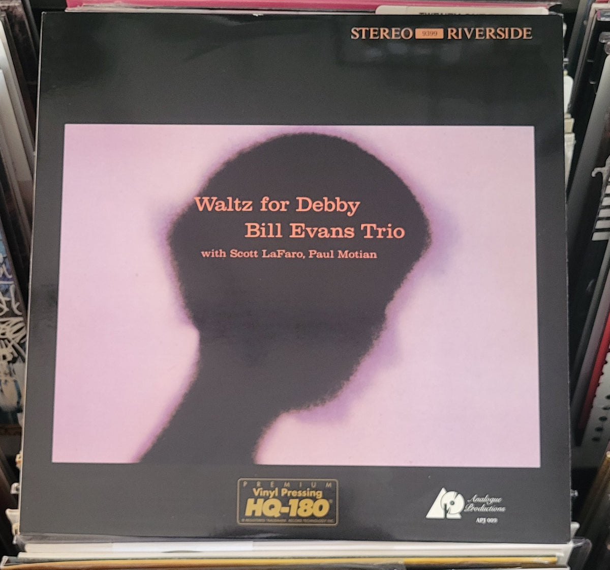 EVANS, BILL TRIO "Waltz For Debby" Lp (1992) Analog Productions 180g NUMBERED NM