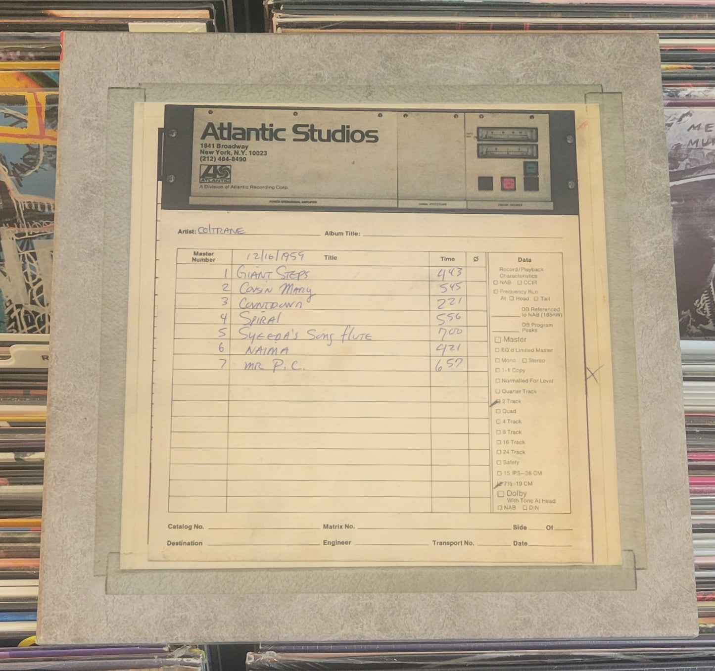 COLTRANE, JOHN "Giant Steps" LP (2008 BOX SET) Rhino Jazz VG+/VG+