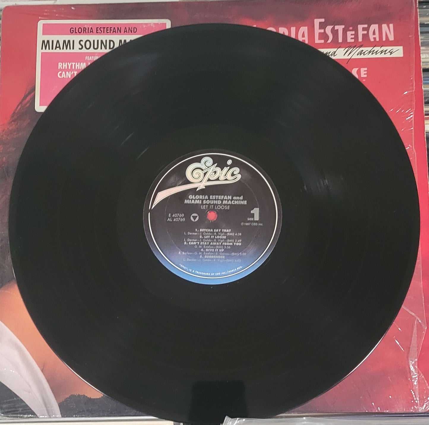 ESTEFAN, GLORIA AND MIAMI SOUND MACHINE "Let it Loose" LP (1989) VG+/VG+