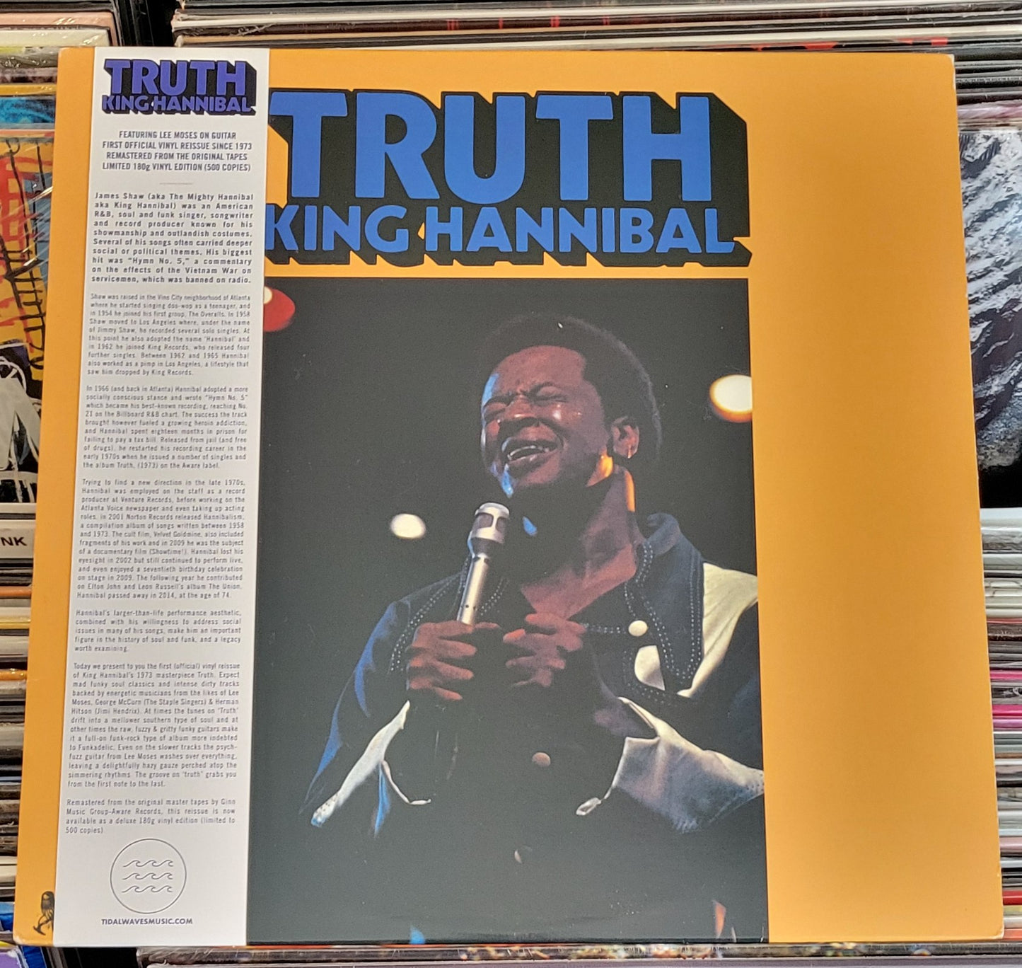 KING HANNIBAL "Truth" LP (2010) Funk/Soul Reissue VG+/VG+