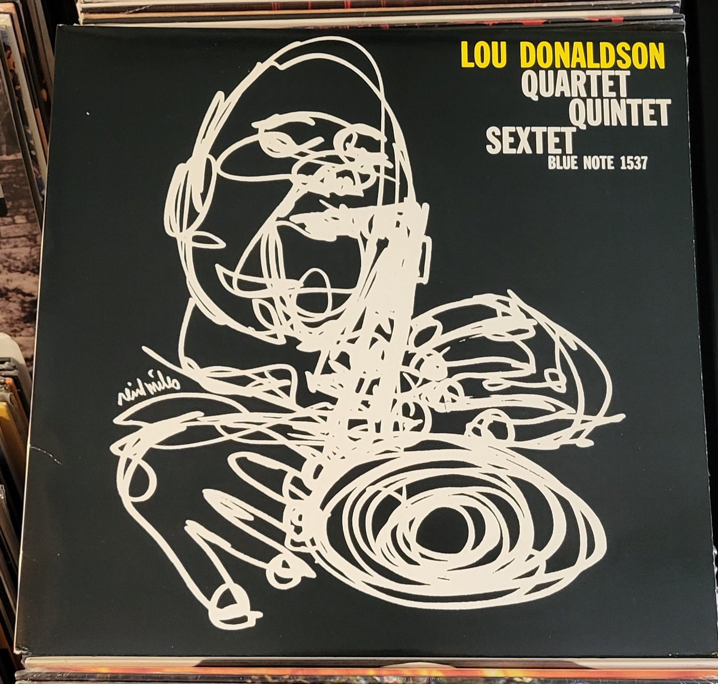 DONALDSON, LOU "Quartet/Quintet/Sextet" LP (1988 Blue Note RE) VG+/VG+