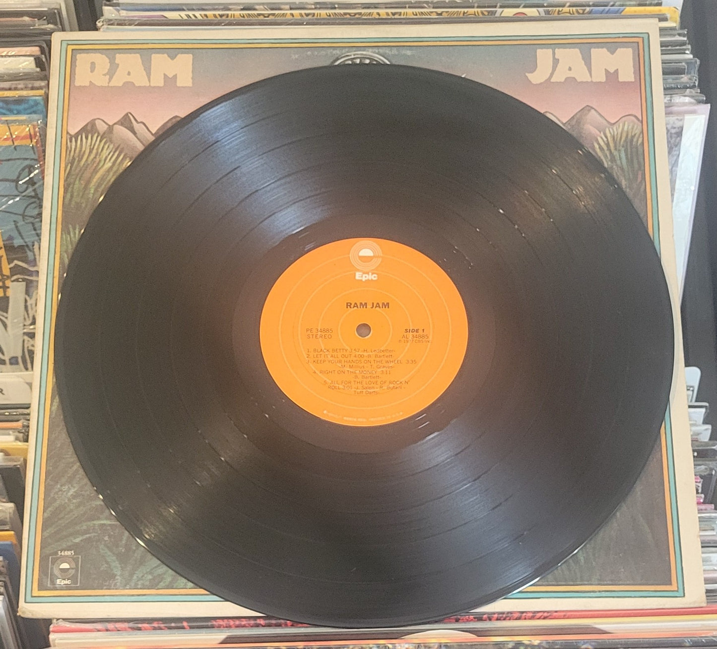 RAM JAM "Ram Jam" LP (1977) Classic Rock Original VG/VG