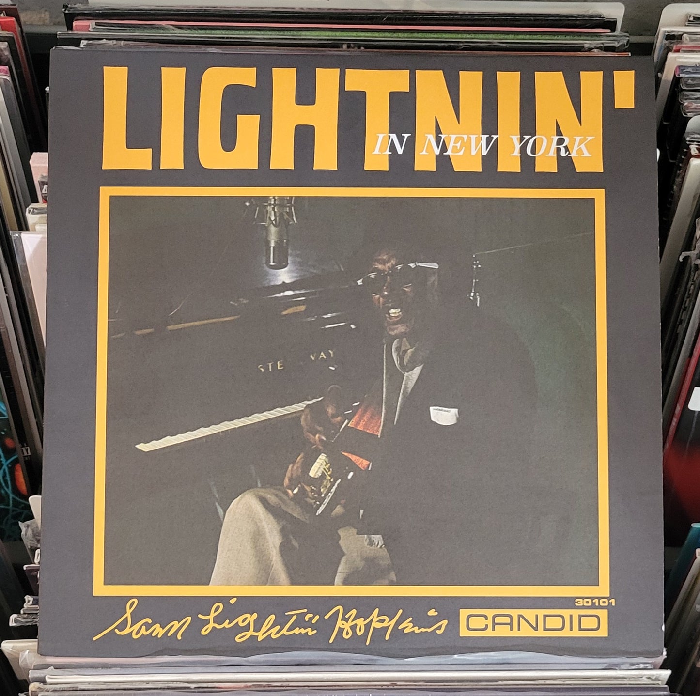 HOPKINS, SAM LIGHTNIN "Lightnin' In New York" LP (180g) 2005 VG+/VG+