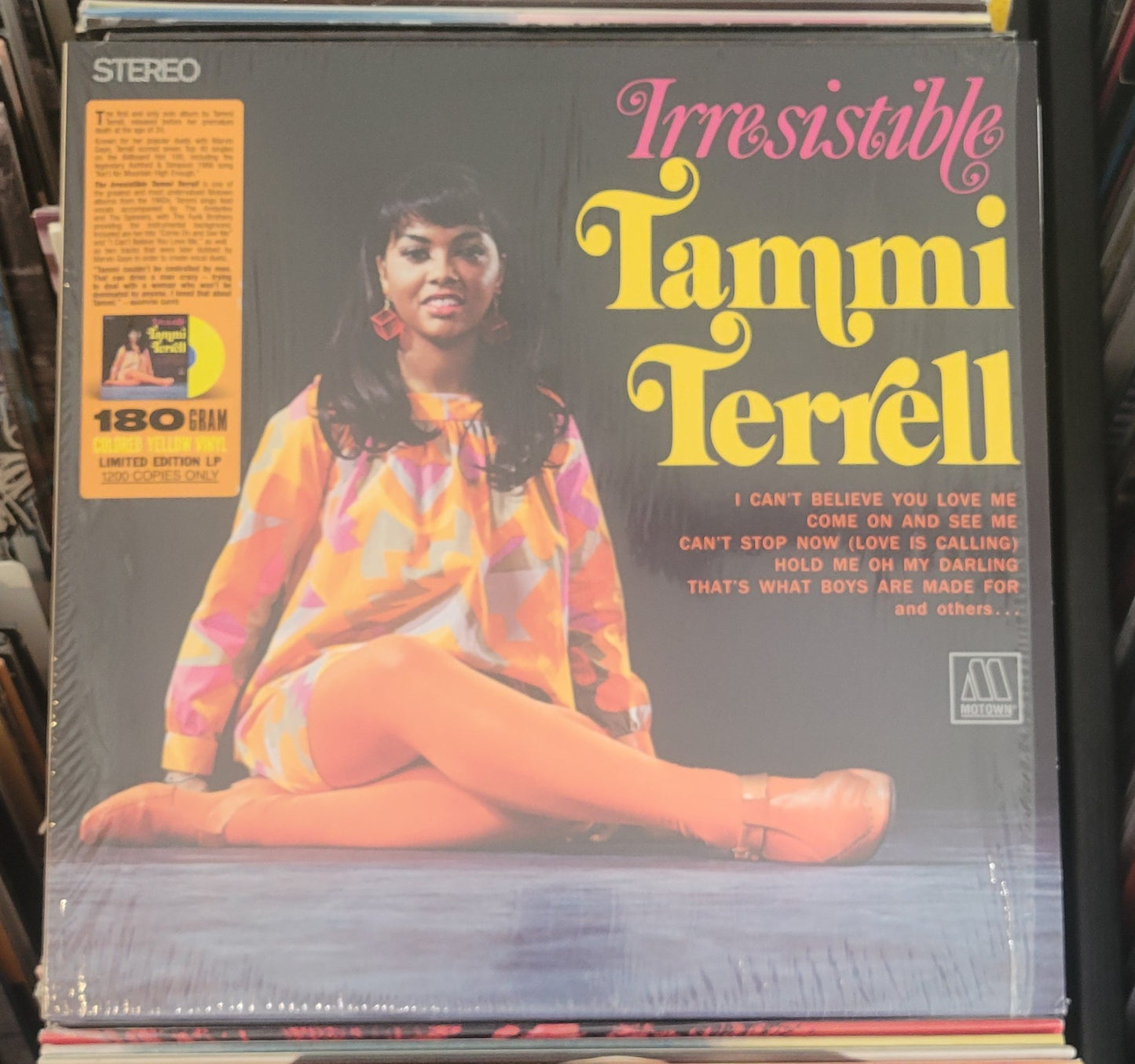 TERRELL, TAMMI "Irresistible Tammi Terrell" LP (2021) RSD Yellow 180g Vinyl NM/NM
