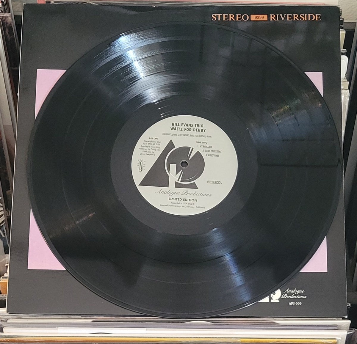 EVANS, BILL TRIO "Waltz For Debby" Lp (1992) Analog Productions 180g NUMBERED NM