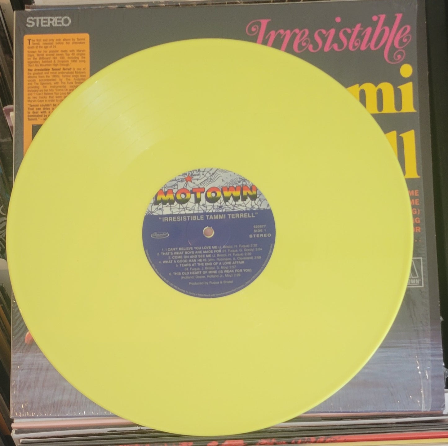 TERRELL, TAMMI "Irresistible Tammi Terrell" LP (2021) RSD Yellow 180g Vinyl NM/NM