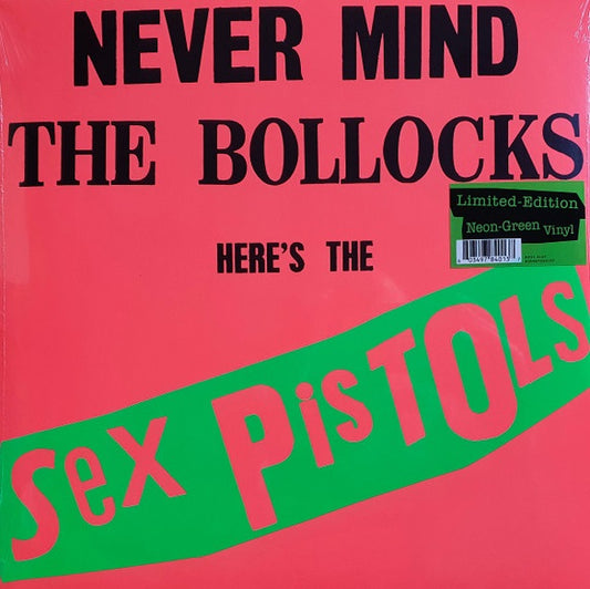 SEX PISTOLS "Never Mind The Bollocks Here's The Sex Pistols" LP (Neon Green)