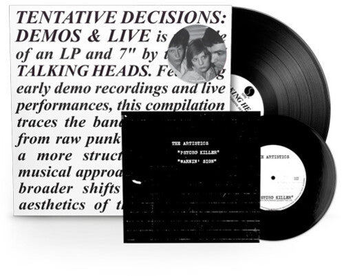 TALKING HEADS "Tentative Decisions:  Demos & Live" LP+7"