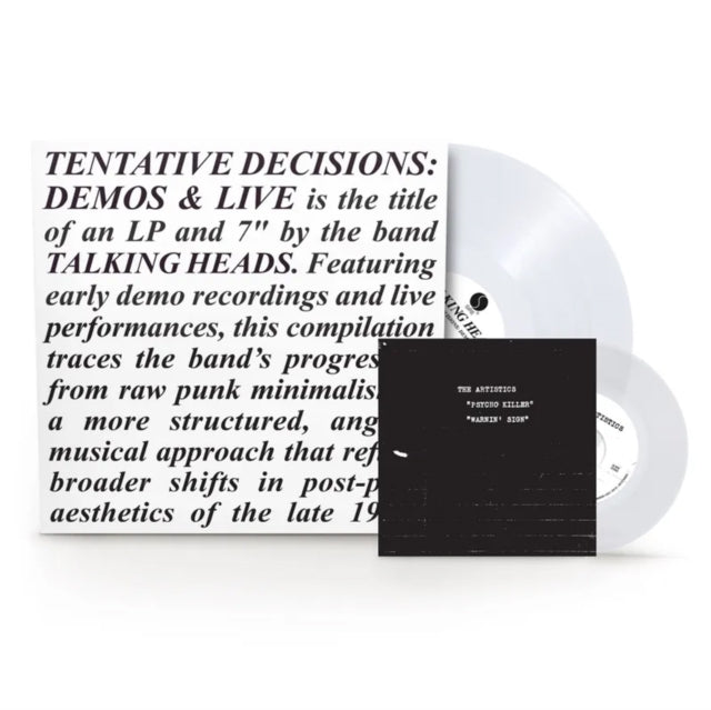 TALKING HEADS "Tentative Decisions: Demos and Live" LP+7" (BF/RSD)